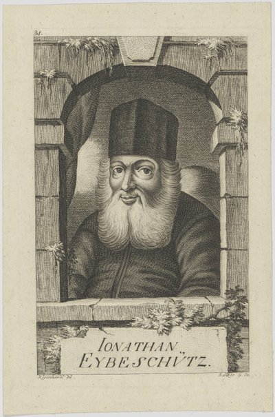 Portret Jonathana ben Nathana Eybeschütza 1690-1764 , 1772. autorstwa Johann Balzer