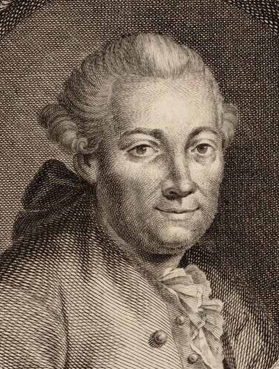 Portret kompozytora Floriana Leopolda Gassmanna 1729-1774, 1780. autorstwa Johann Balzer