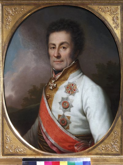 Le generał Johan von Klenau und Janowitz - Portret generała Johanna Grafa von Klenau (1758-1819) - Johann Baptist von Lampi, młodszy (1775-1837). olej na płótnie autorstwa Johann Baptist II Lampi