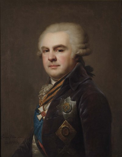 Portret hrabiego Aleksandra Nikołajewicza Samojłowa 1744-1814, 1796 autorstwa Johann Baptist Lampi the Younger