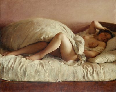 Śpiąca kobieta autorstwa Johann Baptist Reiter