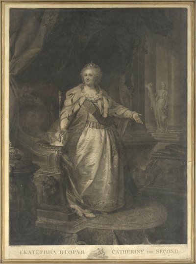 Katarzyna II de Russie (1729-1796) autorstwa Johann Baptist von Lampi the Elder