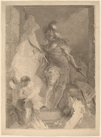Saint-Florian autorstwa Johann Beheim after Franz Anton Maulbertsch