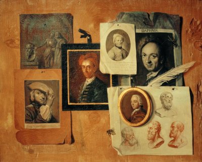Quodlibet z portretami współczesnych i starożytnych głów autorstwa Johann Caspar Füssli