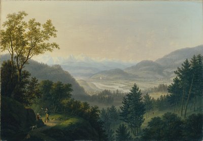 Okolice ruin Habsburgów autorstwa Johann Caspar Rahn