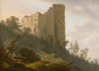 Okolice ruin Habsburgów autorstwa Johann Caspar Rahn