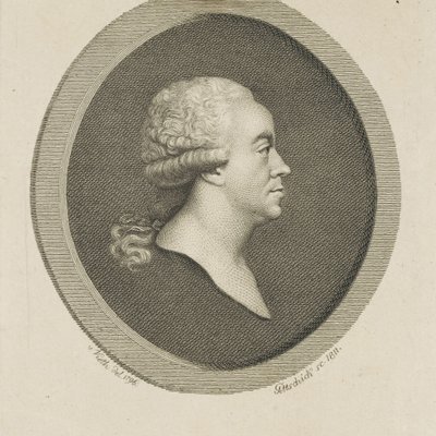 Portret kompozytora Josepha Schustera 1748-1812 , 1811. autorstwa Johann Christian Benjamin Gottschick