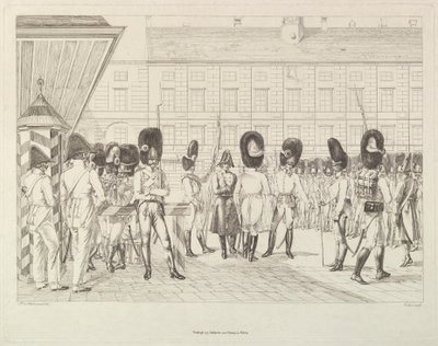 Grenadierzy austriaccy, początek XIX wieku. autorstwa Johann Christian Erhard