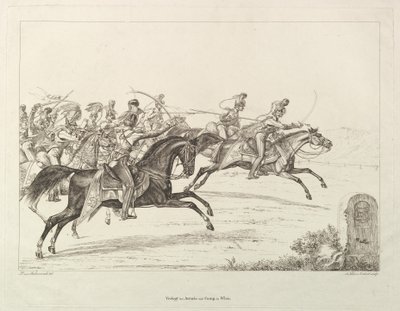 Ułani austriaccy, początek XIX wieku. autorstwa Johann Christian Erhard