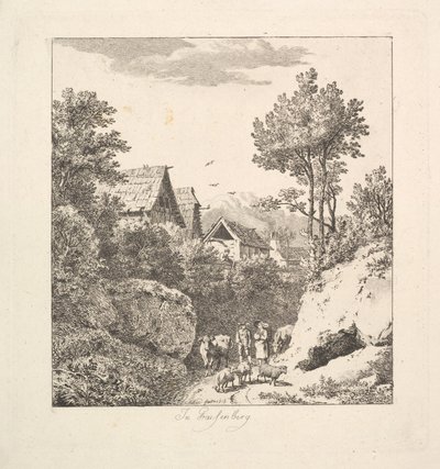 W Regenbergu, 1815. autorstwa Johann Christian Erhard