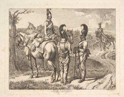 Kirasjerzy rosyjscy, 1816 r. autorstwa Johann Christian Erhard