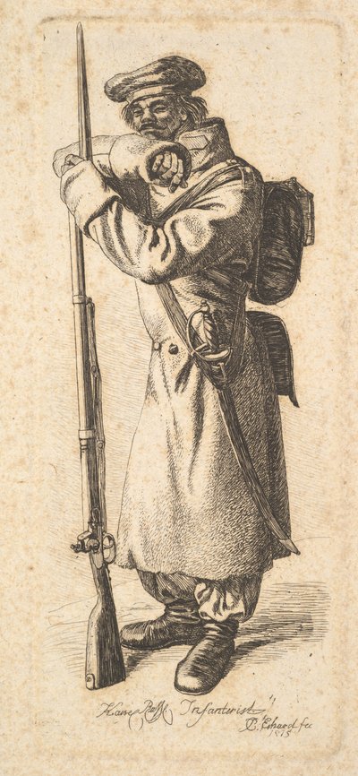 Rosyjski piechota, 1815. autorstwa Johann Christian Erhard