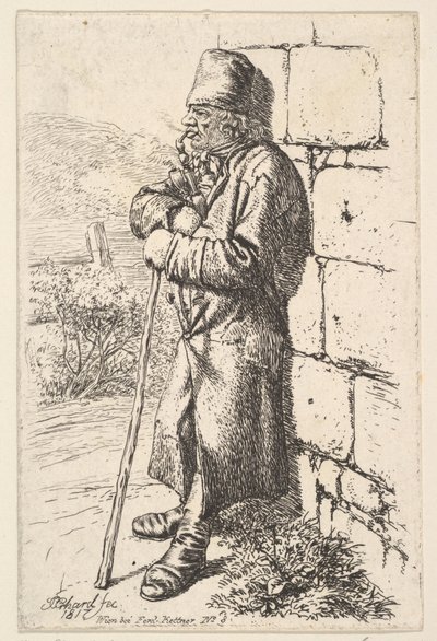 Palacz tytoniu, 1817. autorstwa Johann Christian Erhard