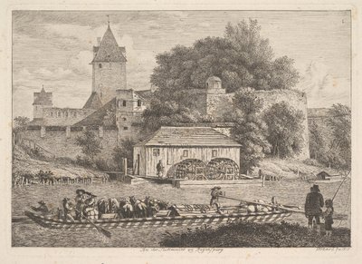 Mur miejski Regensberg, 1817 r. autorstwa Johann Christian Erhard