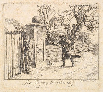 Pejzaż zimowy, 1818. autorstwa Johann Christian Erhard