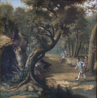 Polowanie na dziki autorstwa Johann Christian Klengel