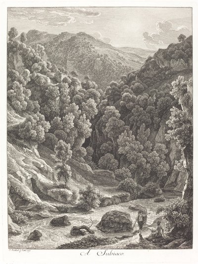 Subiaco (W pobliżu Subiaco) autorstwa Johann Christian Reinhart