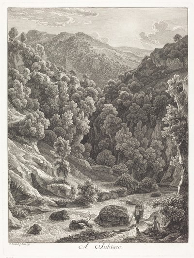 W Subiaco (w pobliżu Subiaco) autorstwa Johann Christian Reinhart