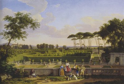 Niemcy: w parku Villa Doria Pamphilj autorstwa Johann Christian Reinhart
