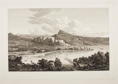 Widok ruin Karthai na wyspie Keos autorstwa Johann Christian Reinhart
