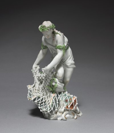 Rybka, fabrykant Ludwigsburg Fabryka Porcelany, Niemcy, ok. 1765 (porcelana z dekoracją emaliowaną i złoconą) autorstwa Johann Christian Wilhelm Beyer