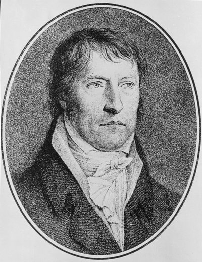 Portret Georga Wilhelma Friedricha Hegla (1770-1831), niemieckiego filozofa, rytowany ok. 1825 przez F.W. Bollingera (1777-1825) autorstwa Johann Christian Xeller