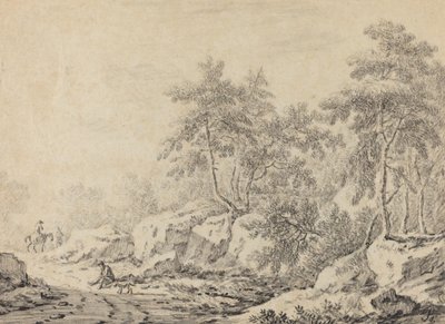 Podróżnicy w Rocky Wood. autorstwa Johann Christoph Dietzsch