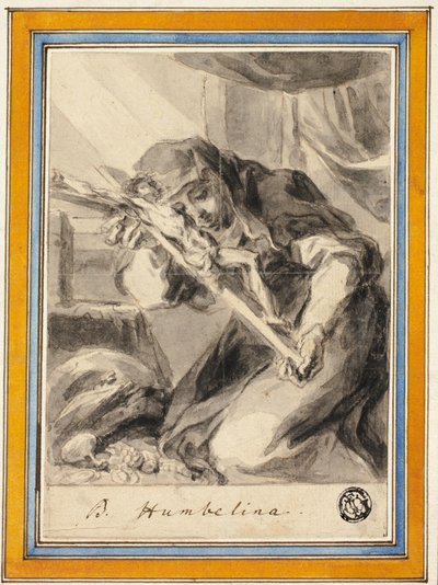 Beata Humbelina z Krucyfiksem, ok.1700 autorstwa Johann Christoph Lischka