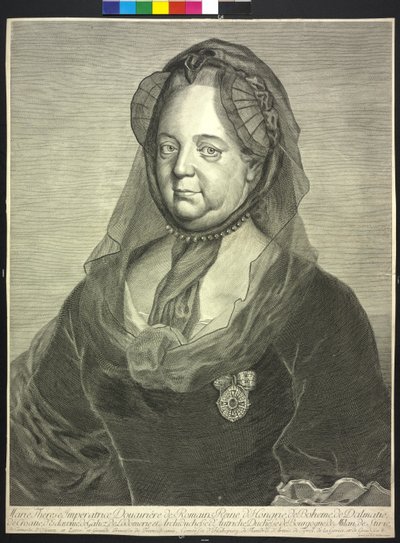 Święta Cesarzowa Rzymska Maria Teresa (rycina) autorstwa Johann Christoph von Reinsperger