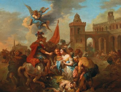 Romulus i Hersilia, ok. 1764-1765. autorstwa Johann Conrad Seekatz