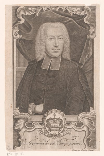 Portret Zygmunta Jakuba Baumgarten autorstwa Johann David Schleuen (I)