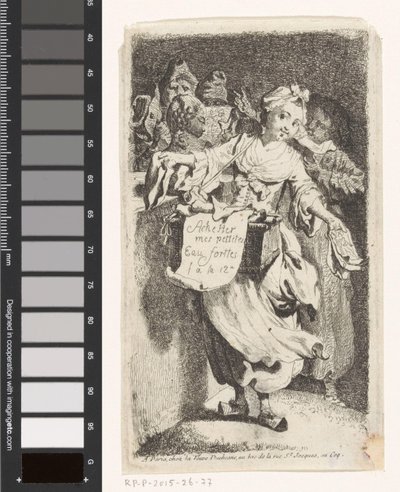 Prentverkoopster autorstwa Johann Eleazar Schenau