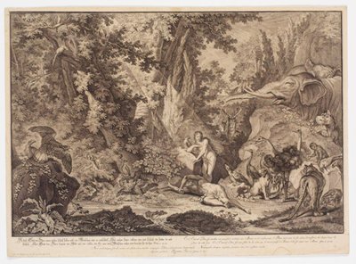 Stworzenie Ewy autorstwa Johann Elias Ridinger