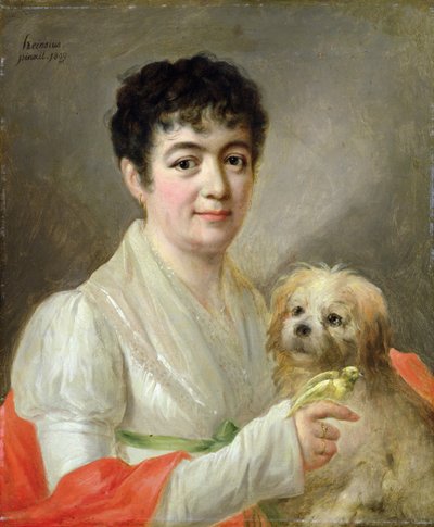 Portret nieznanej kobiety, 1809 autorstwa Johann Ernst Heinsius