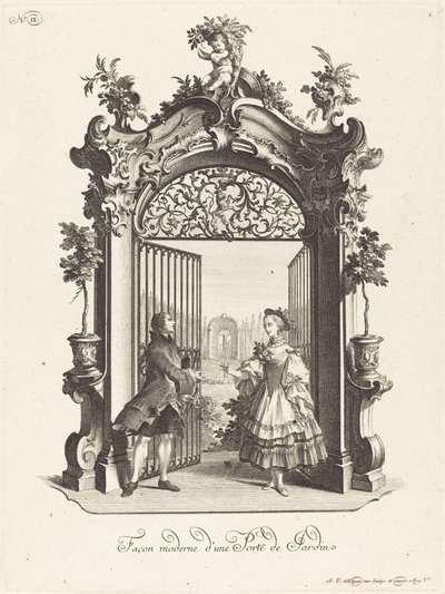 Nowoczesny sposób na drzwi ogrodowe (Drzwi ogrodowe w nowoczesnym stylu) autorstwa Johann Esaias Nilson