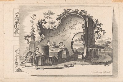 Kawa- i theehuis Cafe The and Tobacco Selection (tytuł serii na obiekcie) autorstwa Johann Esaias Nilson