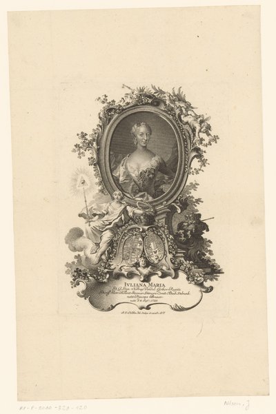 Portret Juliany Marii ze Szlezwiku Hollsteyn autorstwa Johann Esaias Nilson