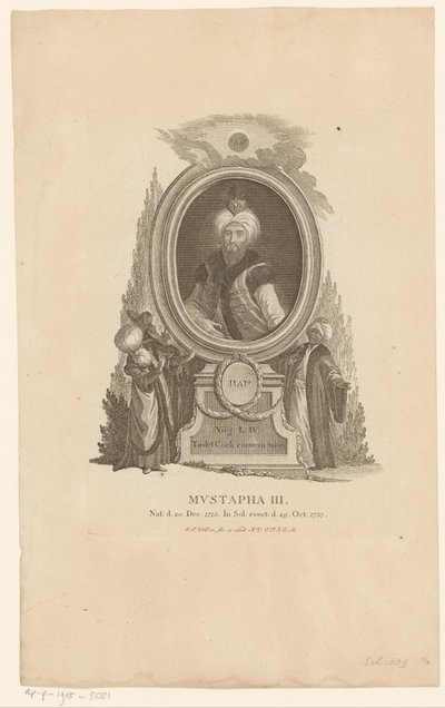 Portret Mustafy III autorstwa Johann Esaias Nilson