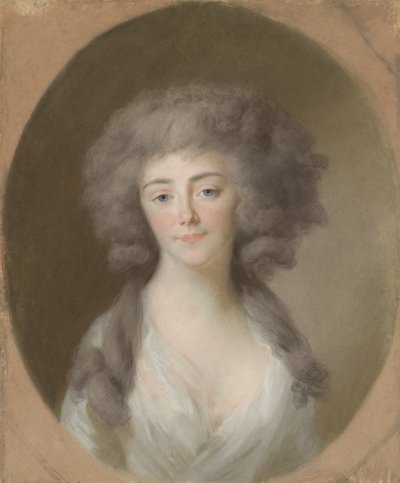 Louisa Isabella Alexandrina Augusta von Kirchberg (1772-1827). Żona Fryderyka Wilhelma, księcia Nassau-Weilburg i szwagierka Augusty Marii Karoliny z Nassau-Weilburg autorstwa Johann Friedrich August Tischbein