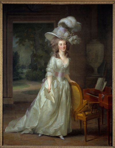 Portrait en pied de Frederique Louise Wilhelmine, księżniczka Orange Nassau (1770-1819) Obraz Friedricha Tischbeina (1750-1812) 1788 Nd. 2,1x1,65 m Bordeaux, musee des Beaux Arts - Pełnowymiarowy portret księżniczki Fryderyki Louise Wilhelminy Orańskiej autorstwa Johann Friedrich August Tischbein