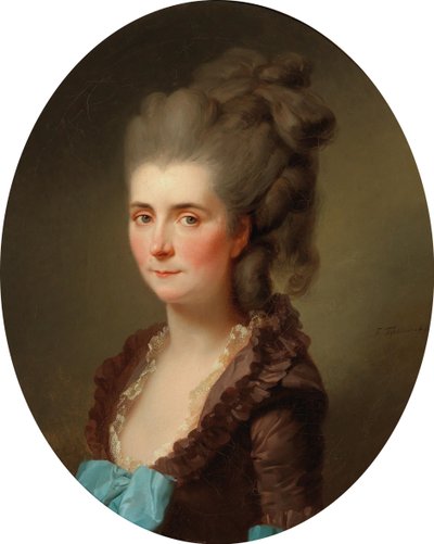 Portret markizy de Chambray, ur. Vernier de Joyencourt, 1776 r. autorstwa Johann Friedrich August Tischbein