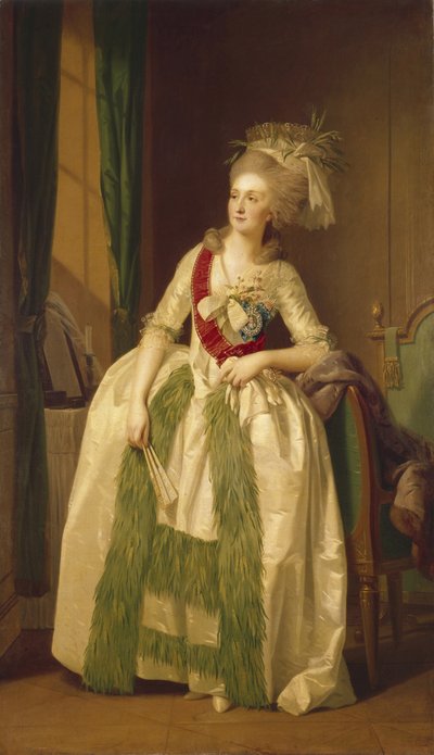Portret księżniczki Natalii Władimirownej Saltykowej, lata 80. XVIII w autorstwa Johann Friedrich August Tischbein