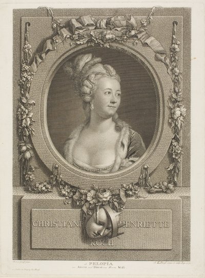 Christiane Henrietta Koch autorstwa Johann Friedrich Bause