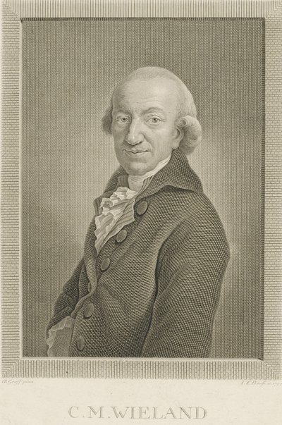 Portret poety i pisarza Christopha Martina Wielanda 1733-1813, 1797. autorstwa Johann Friedrich Bause