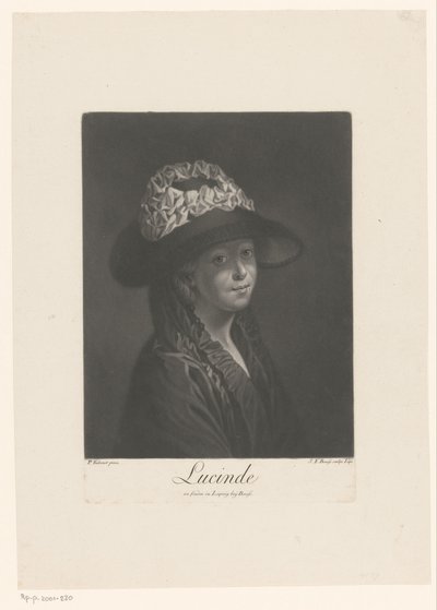 Portret Lucinde autorstwa Johann Friedrich Bause
