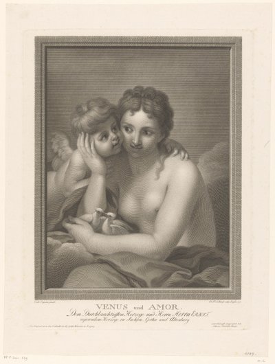 Zakochana Wenus autorstwa Johann Friedrich Bause