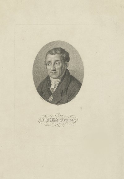 Portret Friedricha Ludwiga Kreysiga 1770-1839 , 1826. autorstwa Johann Friedrich Bolt