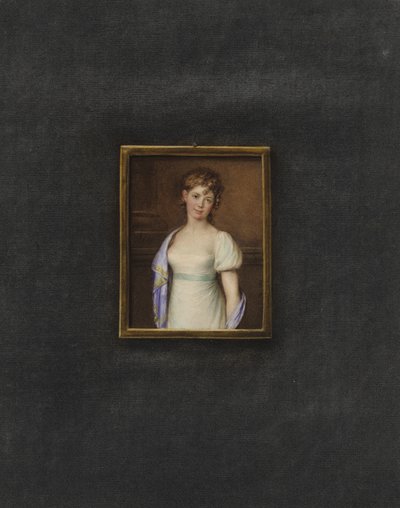 Portret nieznanej młodej kobiety autorstwa Johann Friedrich Leybold