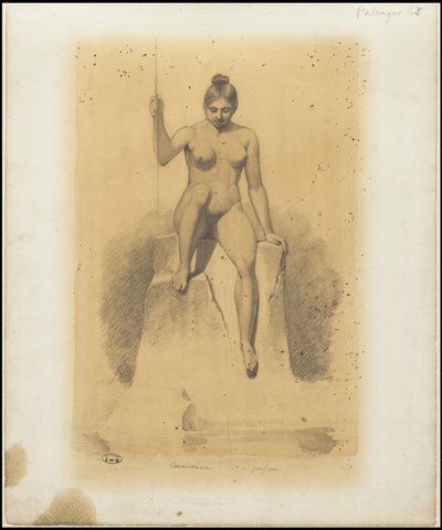 Kolekcja oryginalnych dzieł Waldecka przedstawiających Mezoamerykę, pudełko 1 z 22 autorstwa Johann Friedrich Maximilian von Waldeck