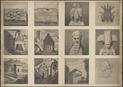 Kolekcja oryginalnych dzieł Waldecka przedstawiających Mezoamerykę, pudełko 20 z 22 autorstwa Johann Friedrich Maximilian von Waldeck